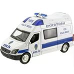 Toyz Dükkanım Çek Bırak Metal Sesli Ve Işıklı Polis Minibüsü Kız Erkek Çocuk Oyuncak Eğitici Oyuncaklar