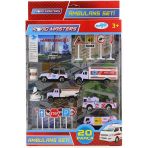 Toyz Dükkanım Kamyonlu Metal Ambulans Seti Jp9105 Kız Erkek Çocuk Oyuncak Eğitici Oyuncaklar