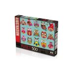 Toyz Dükkanım Ks Puzzle 500 Parça Multi Owls Renkli Baykuşlar Kız Erkek Çocuk Oyuncak Eğitici Oyuncaklar