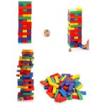 Toyz Dükkanım Playwood Renkli Ahşap Denge Oyunu 54 Parça Kız Erkek Çocuk Oyuncak Eğitici Oyuncaklar