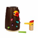 Toyz Dükkanım Woody Manyetik Ağaçkakan Besleme Oyunu 10 Parça Kız Erkek Çocuk Oyuncak Eğitici Oyuncaklar