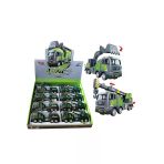 Toyz Dükkanım Yh-711-50A Sürtmeli Metal 1:50 Füme Vinç Ve Kız Erkek Çocuk Oyuncak Eğitici Oyuncaklar