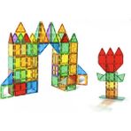 ToyznKidz 88 Parça Dekoratif Manyetik Yapı Blokları-Steam Eğitici Karo Oyun Seti (7.5 Cm)
