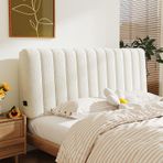 Toz Geçirmez Elastik Başlık Örtüsü Kapitone Kadife Sırt Yastığı ve Okuma Yastığı 90x60 cm Yataklar için Kalınlaştırılmış Kılıf Şık Oyuncak Kumaş Kolay Temizlenebilir Renk E