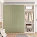 Toz Geçirmez Raf Perdesi Mutfak Dolabı Perdeleri Katlanabilir Lavabo Altı Perdesi Dolap Banyo ve Yıkama Ünitesi için Kolay Kurulum (Yeşil G 160 x Y 200 cm)