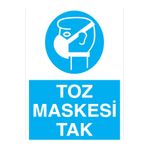 Toz Maskesi Tak Uyarı Tabelası - 70x100 Alüminyum Kompozit Panel - TGM10