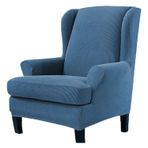 Toz mavi streç koltuk örtüsü Relax sandalye Slipcover 1 koltuk bağımsız yastık koruyucu mobilya koruyucu kanepe Slipcover ev dekor