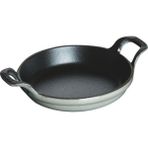 Toz Mini Fırın Kabı, Yuvarlak (12 Cm, 0,25 L Içerisinde Bulunan Mat Siyah Kaplı Tepsi Ile) Grafit Grisi - 1 Adet