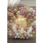 Toz pembe Deniz Kumu Beyaz Balon Seti 50 Adet