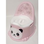 Toz Pembe Panda Lazımlık Rahat Konforlu Çıkabilir Hazneli Kapaklı Dünyanın En Kullanışlı Lazımlığı