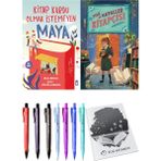 Toz ve Hayaller Kitapçısı ve Kitap Kurdu Olmak İstemeyen Maya 2'li Set - Kalem