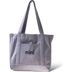 Toz Vintage Canvas Mini Yazılı Bez Omuz - Kol Çantası - 35 x 35 - Mor