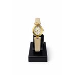 Toz Vintage Celvion Bej Deri Kayış Gold Oval Kasa Zarif Kadın Vintage Retro Saat