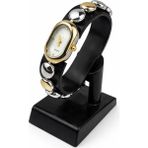 Toz Vintage Culvex Gold Beyaz Bileklik Kordon Metal Detaylı Kadın Vintage Retro Saat - Kırmızı