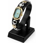 Toz Vintage Culvex Mavi Bileklik Kordon Gold Metal Detaylı Kadın Vintage Retro Saat