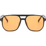 Toz Vintage Dark Retro Güneş Gözlüğü Unisex UV 400 Koruma Özellikli Turuncu Cam ve Çerçeve