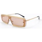 Toz Vintage Devon Pembe Cam Gold Çerçeve Vintage Retro Güneş Gözlüğü