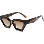 Toz Vintage Distort Vintage & Retro Güneş Gözlüğü - Leopar