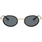 Toz Vintage Dorel Yuvarlak Gold Siyah Unisex UV400 Vintage Retro Güneş Gözlüğü - Lacivert