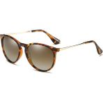 Toz Vintage Eroni Leopar Desenli Retro Oval Kemik Unisex UV400 Vintage Retro Güneş Gözlüğü - Çok Renkli