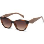 Toz Vintage Evara Kahverengi Retro Kedi Gözü Kemik Kalın Sap Unisex UV400 Vintage Retro Güneş Gözlüğü