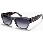 Toz Vintage Fevron Gri Leopar Desen Köşeli Kemik Unisex UV400 Vintage Retro Güneş Gözlüğü