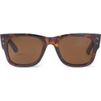 Toz Vintage Fevron Leopar Desen Retro Köşeli Kemik Kalın Sap Unisex UV400 Vintage Retro Güneş Gözlüğü - Çok Renkli
