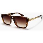 Toz Vintage Furel Leopar Desenli Retro Kare Kemik Kalın Sap Unisex UV400 Vintage Retro Güneş Gözlüğü - Çok Renkli