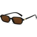 Toz Vintage Glinora Siyah Çerçeve Kahverengi Cam Vintage & Retro Unisex Güneş Gözlüğü