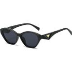 Toz Vintage Golara Siyah Retro Cat Eye Kemik UV400 Unisex Vintage Retro Güneş Gözlüğü