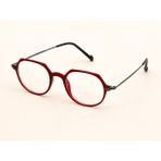 Toz Vintage Harden Optik Uyumlu Vintage Retro Gözlük - Kırmızı