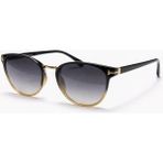 Toz Vintage Jalvar Sarı Desenli Retro Oval Kemik Gold Detaylı Unisex UV400 Vintage Retro Güneş Gözlüğü