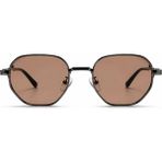 Toz Vintage Lipento Gri Metal Çerçeveli Kahve Camlı Vintage Retro Güneş Gözlüğü