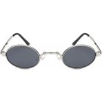 Toz Vintage Melveks Siyah Yuvarlak Metal Çerçeve Vintage& Retro Güneş Gözlüğü - Gri