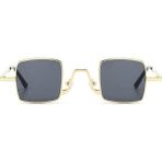 Toz Vintage Orzo Kare Unisex Retro Güneş Gözlüğü - Siyah