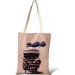 Toz Vintage Pembe Çift Taraf Desenli Coffe Bez Kol- Omuz Çanta - 35 x 35 - Açık Pembe