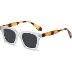 Toz Vintage Sesira Leopar Detaylı Vintage & Retro Unisex Güneş Gözlüğü - Çok Renkli