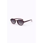 Toz Vintage Sevune Bordo Şeffaf Çerçeve Füme Cam Vintage Retro Güneş Gözlüğü