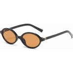 Toz Vintage Siyah Çerçeve Kahverengi Cam Delova Vintage & Retro Unisex Güneş Gözlüğü