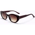 Toz Vintage Sorbel Bordo Retro Kemik Unisex UV400 Vintage Retro Güneş Gözlüğü - Kırmızı