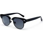 Toz Vintage Sorton Siyah Metal Detaylı Retro Yarım Unisex UV400 Vintage Retro Güneş Gözlüğü
