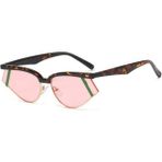 Toz Vintage Strip Vintage & Retro Güneş Gözlüğü - Şeffaf Pembe