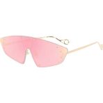 Toz Vintage Szenya Pembe Cam Gold Çerçeve Vintage Retro Güneş Gözlüğü