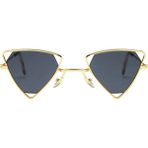 Toz Vintage Üçgen Vintage & Retro Güneş Gözlüğü - Siyah