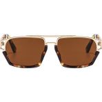 Toz Vintage Yellina Vintage & Retro Güneş Gözlüğü - Leopar