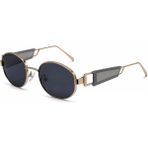 Toz Vintage Yeloria Gri Detaylı Gold Metal Vintage Retro Güneş Gözlüğü UV400