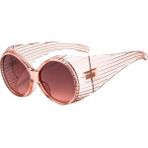 Toz Vintage Zariel Bej Oval Oversize Çerçeve Vintage Retro Unisex Güneş Gözlüğü