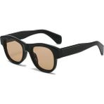 Toz Vintage Zileya Siyah Çerçeve Kahverengi Cam Vintage & Retro Unisex Güneş Gözlüğü - Çok Renkli