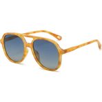 Toz Vintage Zoreya Turuncu Desenli Vintage & Retro Unisex Güneş Gözlüğü