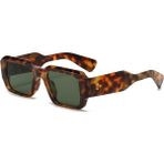Toz Vintage Zurella Leopar Desenli Vintage & Retro Unisex Güneş Gözlüğü - Çok Renkli